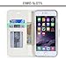 FYY Case for iPhone 6 Plus/6s Plus, PU Leather Wallet Phone Case with Card Holder Flip Protective Cover [Kickstand Feature] [Wrist Strap] for Apple iPhone 6 Plus/6s Plus 5.5