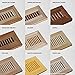 WELLAND Hardwood Flush Mount Floor Register Vent Unfinished, 6 inch x 12 inch, White Oak