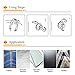 Suction Cup Hooks, BUDGET & GOOD Reusable Waterproof Shower Hook, 4Pcs Vacuum Suction Hooks - Razor Holder - Wreath Hook - Multi-Use for Bathroom Kitchen Office, Storage & Organization for Accessories