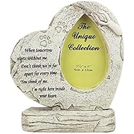 jinhuoba Dog Memorial Stone, Features a Heart Shaped Photo Frame Modelingï¼ŒPaw Print,Indoor Outdoor for Garden Decor Pet Grave Marker - Pet Sympathy Gifts