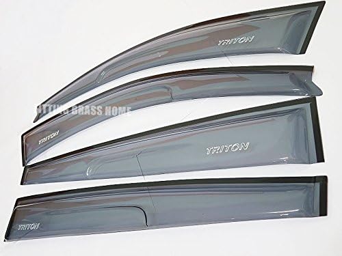 Transparent Color Wind Shield Visor Weather Guard for Mitsubishi L200 Triton 4doors 2005-2013