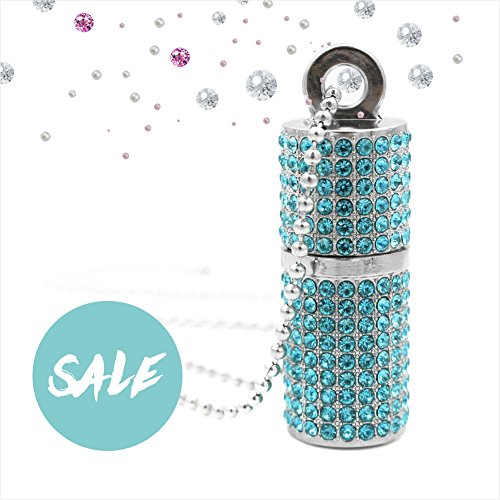 image for Techkey USB Flash Drive,Bling Rhinestone Diamond Crystal Glitter Lipst