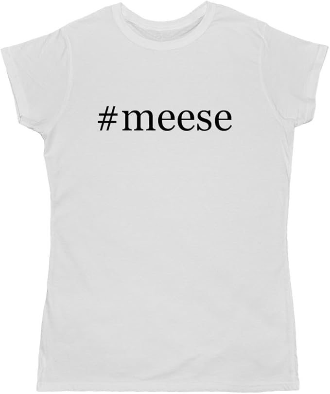 Amazon.com: #meese - Hashtag Adult Women's T-Shirt, White, XX-Large: Clothing