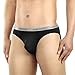 DAVID ARCHY Men's 4 Pack Micro Modal Underwear Soft Breathable Ultra Big Pouch Bikinis (M, Black)