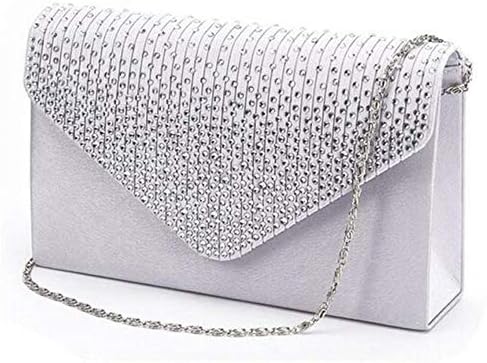 Fashion Women Bags Satin Diamond Evening Party Envelope Bag Handbags Shoulder Bag Messenger Bag Crossbody Bags Casual Shopping Bags Satchel Totes Purses