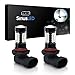 SiriusLED 30W Projection Extremely Bright LED Bulb Size H10 9145 9140 For DRL Fog Light Xenon White 6000K Pack of 2