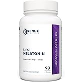 Renue By Science Melatonin | Liposomal Melatonina Supplement | 90 High Strength Melatonin Capsules - 1mg Melatonin per Serving | Sleep Aid Melatonin | Non-GMO | Made in The USA & Third-Party Tested