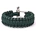 JD.Gems 550 Parachute Cord Military Survival Bracelets Stainless Steel Shackle Bangles