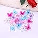 Fenical 50pcs 3D Butterfly Wire Mesh Butterfly Wedding Home Decoration (Mixed Color)