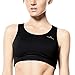 Yvette Women High Impact Fitness Running Sports Bra #6075,Black,S