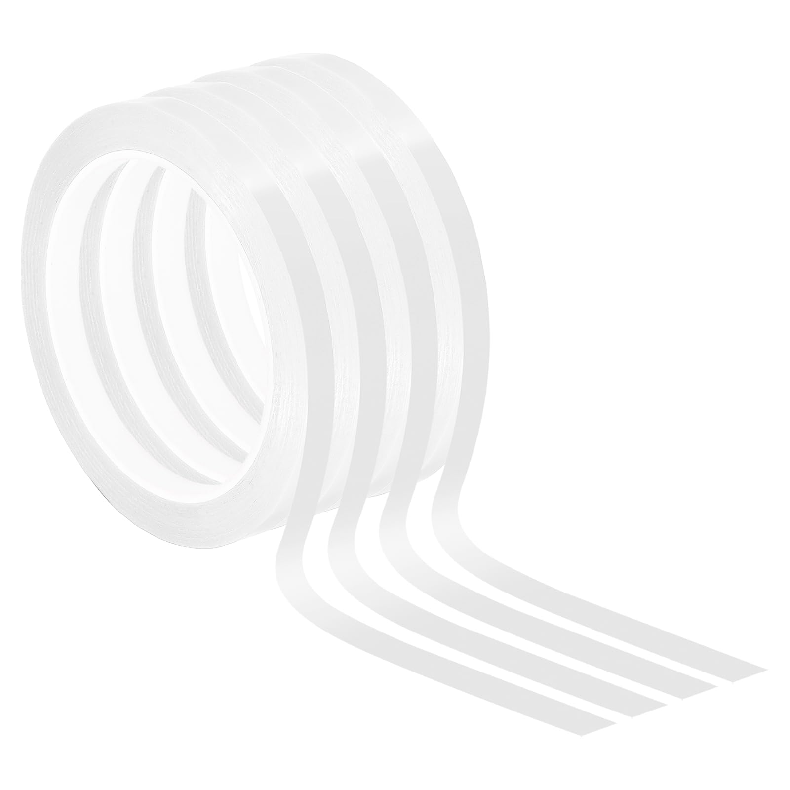 PATIKIL 5/16" Whiteboard Tape, 4 Pack Thin Dry Erase Tape for Graphic Chart Marking DIY Art, White