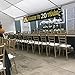 Large Cheers to 20 Years Banner, Black Gold 20 Anniversary Party Sign, 20th Happy Birthday Banner(9.8feet X 1.6feet)
