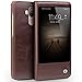 Huawei Mate 9 Case, QIALINO UtraSlim Genuine Leather Smart Cover (with Smart View Window and Auto Sleep/Wake Feature) for Huawei Mate9, Brown