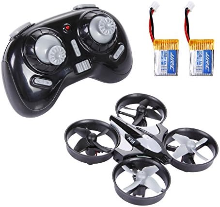 IFixer Mini RC UFO Quadcopter Nano Drone with 2 Free Batteries, 360° Flip One Key Flip/Return/Rotation Recover Balance Headless Mode, 2.4GHz 4CH 6 Axis for Kids Children (Grey)