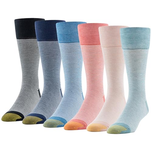 GOLDTOE Men's Cambridge Crew Socks