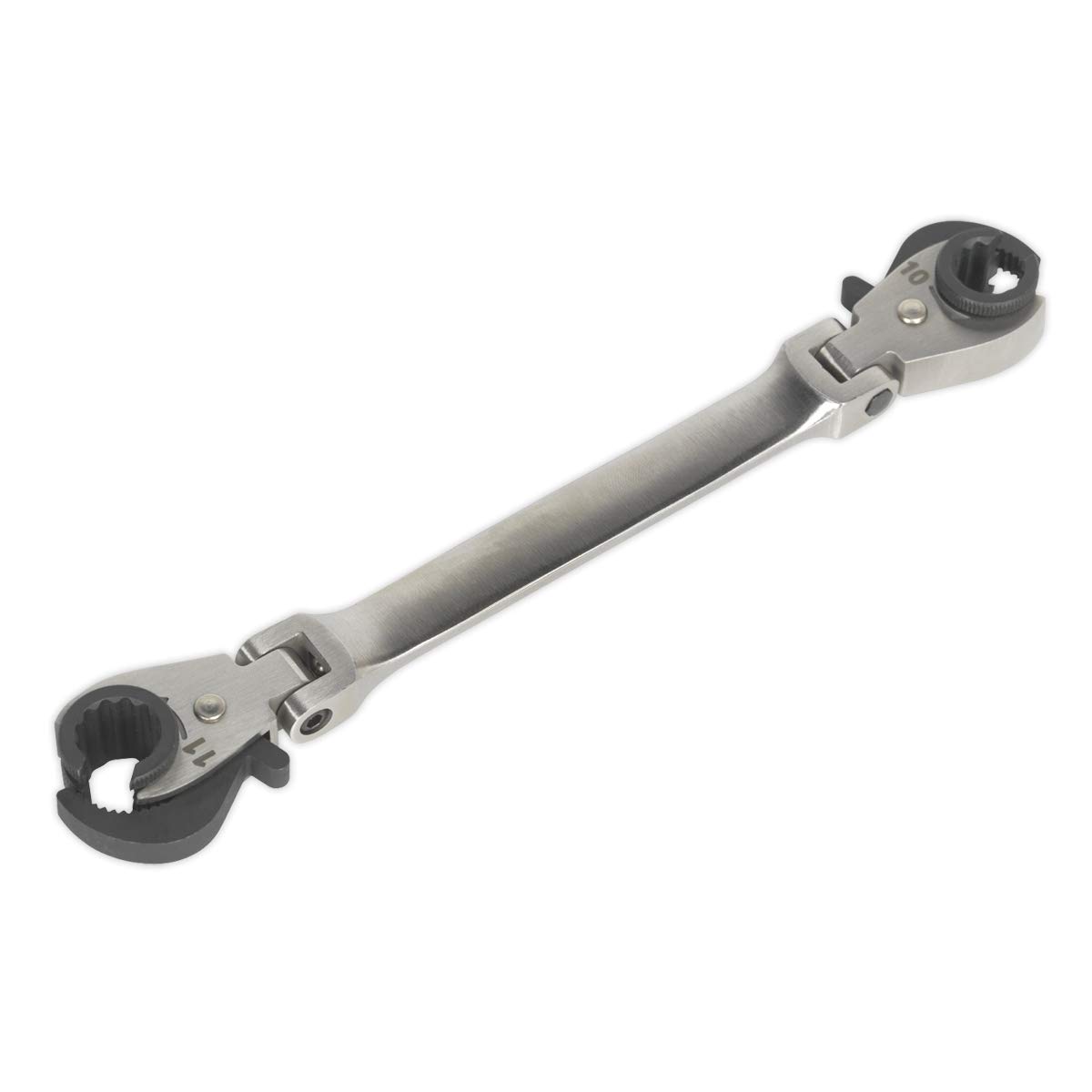 Sealey Vs0347 Flare Nut Spanner Ratcheting 10 and 11Mm