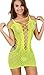 Freemale Women Sexy Mesh Lingerie Fishnet Babydoll Mini Dress Free Size Bodysuit