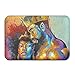 BesHome African American Lovers Couple Painting Art Non-slip Backing Living Room Hallway Bathroom Pet Entrance Garden Office Clean Step Mat Rug Super Absorbs Mud Door Mat 15.5in X 23.5in