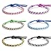 Jeka Handmade Woven Braided Friendship Bracelets - 6 Pcs Fashion Jewelry Set for Men Women Cool Wrist Ankle Retro Gift - Great Party Favors (Multiple Colors)