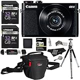 Canon PowerShot G9 X Digital Camera 20.2 MP Sensor & Wi-Fi (Black) + 32GB 2 Pack + Ritz Gear Case + Card Reader + Polaroid 8