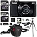 Canon PowerShot G9 X Digital Camera 20.2 MP Sensor & Wi-Fi (Black) + 32GB 2 Pack + Ritz Gear Case + Card Reader + Polaroid 8