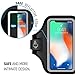 LOVPHONE iPhone 13 mini/ 12 mini/ 11 Pro/X/XS/Galaxy S10e Armband,Sport Running Exercise Gym Case with Key Holder & Card Slot,Fingerprint Sensor Access Supported and Sweat-Proof (Gray)