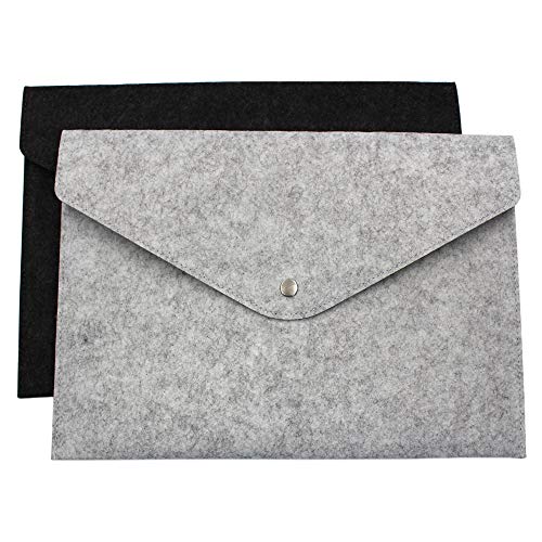 File folders - 2X A4 File Folders Felt Folder Expanding Document Folder Portable Felt Holder Documents Folders Briefcase Bag