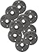 1/2 inch Flange Black Malleable Iron Floor Pipe Fittings for Industrial Pipe Furniture & DIY Décor [ Pack of 10]