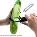Philonext Fruit & Vegetable Peelers - 3-Piece Peeler Set(Straight, Serrated, Julienne Blades) - Razor-sharp Stainless Steel Blade Silicone Handle - with 2-Piece Citrus Peeler (5 Piece Sets)