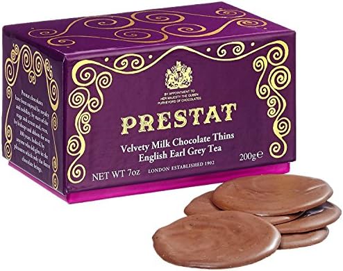 Prestat Velvety Milk Chocolate Wafers with English Earl Grey Tea 200 g