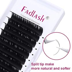 Flat Lash Extensions C Curl 0.20 Ellipse Classic