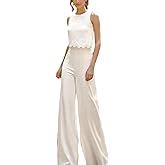 Xrvxe Simple Wedding Guest Dress Off Shoulder Sleeveless Floor Length Jumpsuits Fashion Party Dress with Solid Color 2025