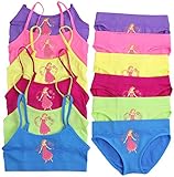 ToBeInStyle Girls' Pack of 6 Set of Matching Bras & Boyshorts