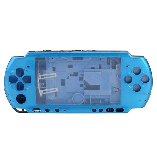 ASHATA PSP Ersatz Gehäuse, Anti-Rutsch Full Gehäuse Shell Cover mit Button Set,Ersatzteile Reparatur Teil Gehäuse Hülle Taste