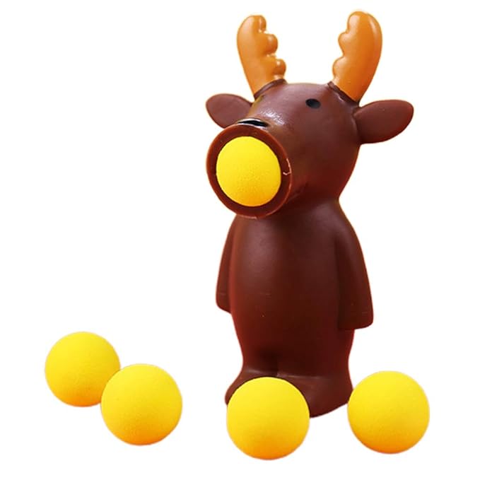 Toyvian Animal Toy Shooter Ball Blaster Animal with 4pcs Foam Ball for