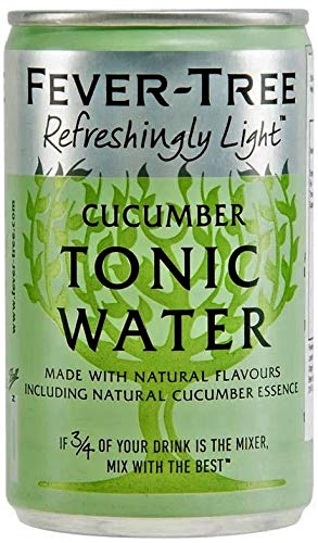 Fever-Tree Indian Tonic Water & Refreshingly Light Cucumber Tonic Water Cans 16 x 150ml - Mixed Pack x 16 – Bild 4