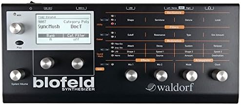 Waldorf Blofeld Module Shadow Edition Desktop Analog Modeling Synthesis Module, Black