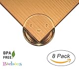 Biebies Premium Clear Corner Guards Set of 8 - Little Smiley Faces - Keep Children Safe, Protect From Injury Around the House.
