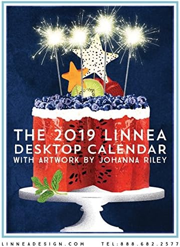 Linnea Design 2019 Desktop Calendar 5 X 7 Inches Art by Johanna Riley…