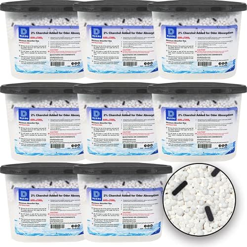 Dry & Dry [8 Boxes 10 Oz/Box] Moisture Absorbers, Dehumidifiers to