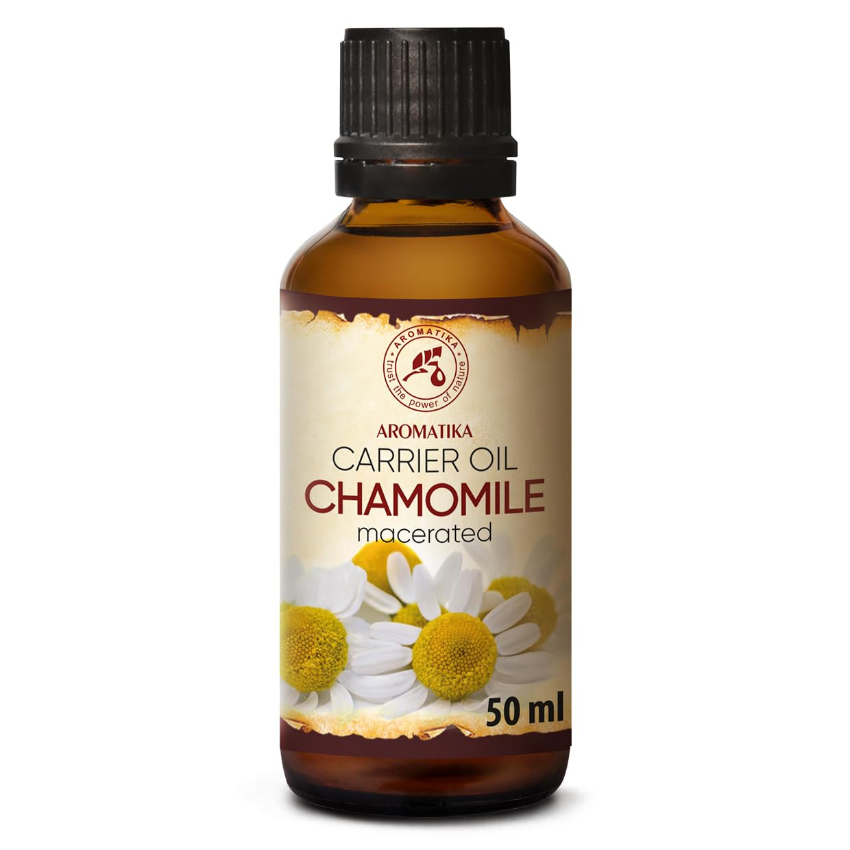 Chamomile Oil 50ml - Matricaria Chamomilla - Natural Chamomile Blossom Oil Extract - Carrier Oil - Base Oil - Care for Face - Nails - Hands - Hair - Massage - Body Care