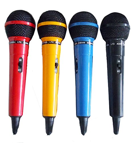 LTC AUDIO Set de micrófonos varios colores rojo azul amarillo negro