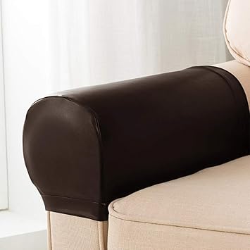 Amazon Com Armrest Cover Ultra Thick And Soft Pu Leather Stretch