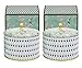 Scented Candles Gift Set of 2- Large Tin 14.25Oz White Tea Essential Oil Aromatherapy Candles，2 Wicks Natural Soy Wax Candle Gift