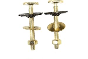 MI MADOL IMPORTS, LLC MADOL Brass Closet Bolt Set with Nuts and Washers, Toilet Bolt Set