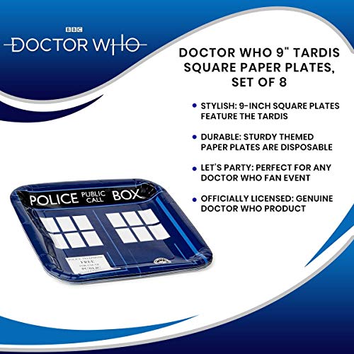 Underground Toys Doctor Who Large Party Plates, Set of 8 - Thumbnail 7