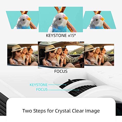 VANKYO Leisure 3W Mini Projector with Synchronize Smartphone Screen, Portable WiFi Projector Supports 1080P for iOS/Android Devices, Compatible with TV Stick, PS4, HDMI for Home & Outdoor