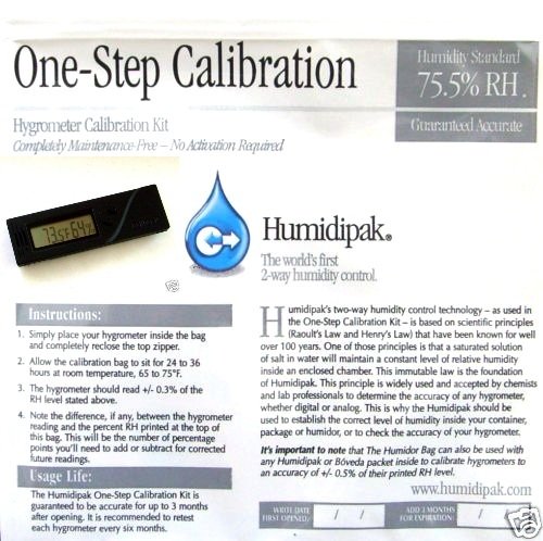 CALIBER IV DIGITAL HYGROMETER W/BONUS 1 STEP CALIBRATION KIT
