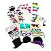 Super Z Outlet Photo Booth Props Photography Stick Face Mask Mustache Glasses Paper DIY Kit for Party Favors, Children Adult Birthday, Wedding Party Decorations, Activity Dress Up Costume Games