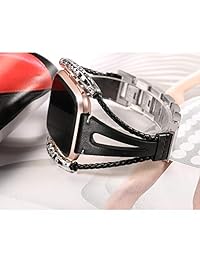 bayite   Correas de cuero compatibles con Fitbit Versa, correa de repuesto hecha a mano para mujer
